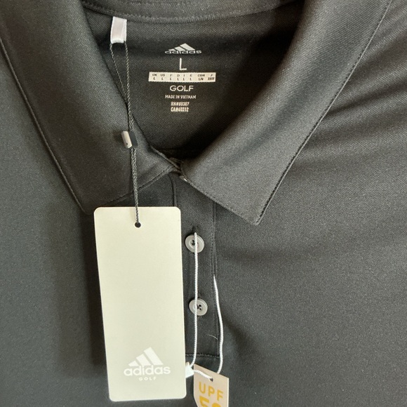 Adidas golf sleeveless polo top Black UPF 50 performance Athletic shirt women - Picture 3 of 8